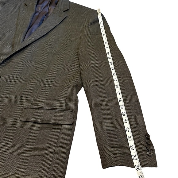LRL Ralph Lauren 100% Wool Heritage Houndstooth Blazer Jacket Sport Coat 46 Long - Picture 15 of 16